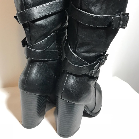 Black Womens Boots Size 7 - Picture 4 of 6